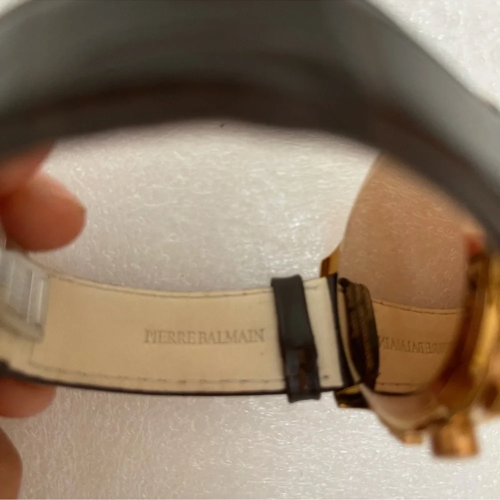 Balmain Madrigal Chrono leather strap watch